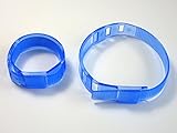 CombiSet 4x SOS Sicherheit Notfall Armbänder für Kinder und Erwachsene, wiederverwendbar, anti-allergisch, 2×2 Farben, rot und blau - 6