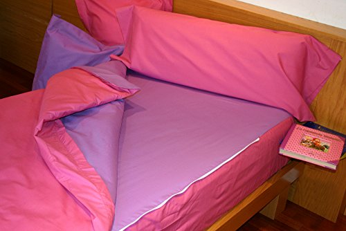 Montse Interiors Saco Nórdico Liso Combi F Fucsia/Lila (Cama DE 90)