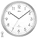Produktbild Atlanta 4382/4 Wanduhr Funk Funkwanduhr Analog Silbern Rund Leise Ohne Ticken
