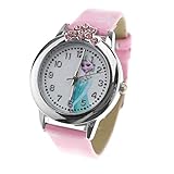 Disney „Die Eiskönigin“ Kinderuhr mit Prinzessin Elsa, 3D, Quarzuhr, für Mädchen, ideales Geburtstagsgeschenk