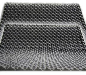 Akustikschaumstoff als Akustik Noppenschaumstoff – Platte 200x100x3cm (anth/schwarz) aus hochwertigem PUR-Schaumstoff - 2