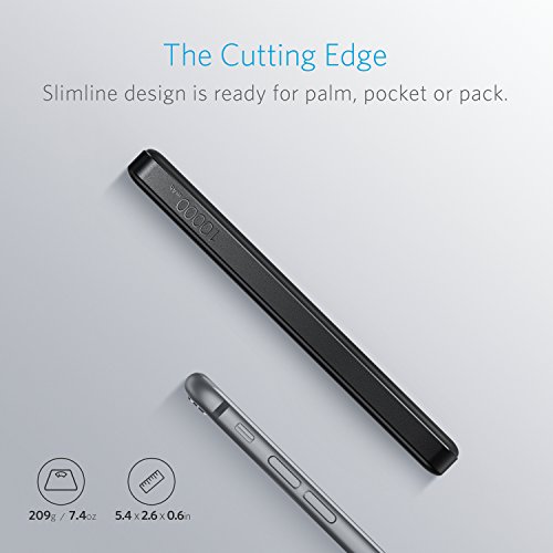 Anker PowerCore II Slim 10000 Batteria Esterna Ultra Sottile per Smartphone Android, iPhone, Samsung Galaxy e Altro