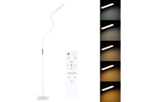 NACATIN lampadaire sur pied avec Luminosité Réglable, col de cygne 360 °rotatif, fonction mémoire