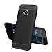 Produktbild HTC U11 Life Hülle, TopACE Flexiblem TPU Silikon Hybrid Schutzhülle Kohlenstoff-fasern Tasche Slim-Fit Case für HTC U11 Life (Schwarz)