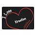 Produktbild Mousepad Modern I Love Kroatien schwarz