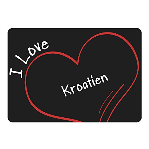 Preisvergleich Produktbild Mousepad Modern I Love Kroatien schwarz