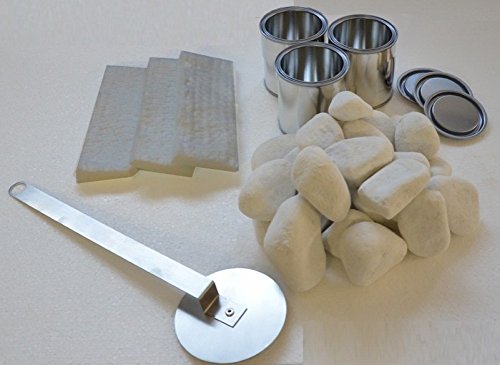 Ethanol und Gelkamin Kamin Modell Dion XXL Weiss Hochglanz – inkl. 27 teil. Set - 3