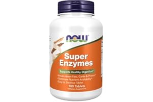 NOWFOODS. Now Foods, Super Enzymes, Verdauungsenzyme, 180 Tabletten
