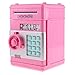 Produktbild Baoblaze Schöne Automatische Elektronische Password Tresor Spardose Sparschwein Münze Papiergeld Sparen Box für Kinder - Pink, C
