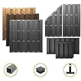 wpc gartenhaus fusion HÖCHSTE QUALITÄT - ca. 60 % Holzanteil und 40 % Kunststoffanteil - splitterfrei, UV-beständig und schimmelresistent