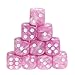 Produktbild Manyo 10pcs 6 Seitige Würfel, leicht und tragbar, perfekt für Brettspiel, Club und Bar Spiel Tool, Familienspiel, Math Teaching. (Pink)