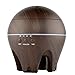 Produktbild Aroma Diffuser 500ml Ultraschall Aromatherapie Luftbefeuchter Oil Düfte Luftreiniger 7 Farben LED Duftlampe Wasserlose Power-off 4 Timer Einstellbarer Nebelmodus JIAYUE-02, Deep Wood Grain