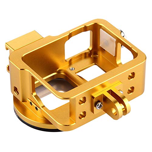 Preisvergleich Produktbild Yao Puluz Hero7 Hero6 Aluminiumrahmenschutz Metall Black Dog 5 Zubehör Golden