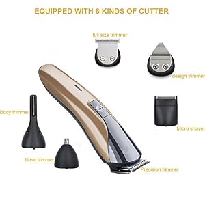 xincare All in One Rechargeable Electric Hair Grooming Kit,Nose Ear Body Trimmer Beard Mustache Shaver Designer Hair… - Image 4