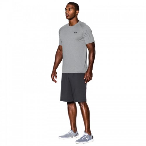 UNDER ARMOUR UA Tech Kurzarmshirt Herren, Grau, M - 9