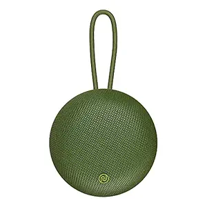 Noise Zest 3W Wireless Bluetooth Speaker, 8 hrs Playtime with TWS Pairing for Stereo Sound, Portable Speaker with Dual Equalizer (Bass & Normal Modes) - Moss Green