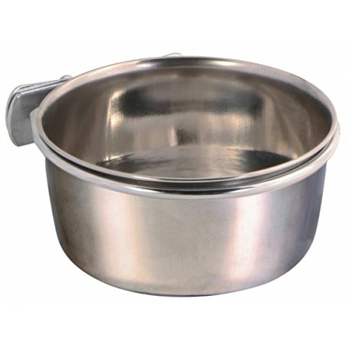 Preisvergleich Produktbild Futterspender / Trinknapf palomilla, Haken Edelstahl, 0,6 l