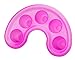 Accmart(TM) 5 Docks Plastic Nail Soaking Tray Tool for Nail Polish Remover Dead Skin Soften Pink(Pack of 2)