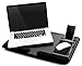 Produktbild Eono Essentials Portable Laptop Lap Desk for Laptops up to 17.3" with Built-In Laptop Stop Bar, Dual-Bolster Pillows and Soft Wrist Wrests