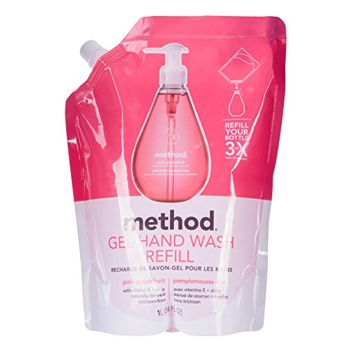 Method Gel Hand Wash Refills Grapefruit Fragrance 1 Litre Pack of 2