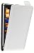 Produktbild mumbi PREMIUM Leder Flip Case für Nokia Lumia 925 Tasche weiss