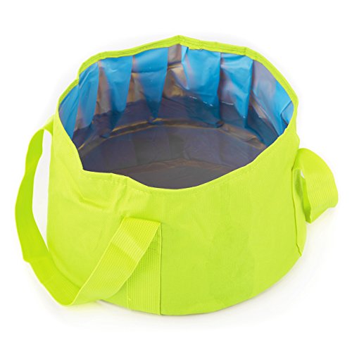 Overmont Outdoor Faltbar Multifunktional Eimer Wassereimer Waschbecken Faltschüssel Spülbecken 15 Liter für Camping Wandern Picknick Angeln und Reisen - 4