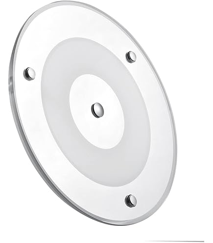 Lampada LED Soffitto 12V Dimmerabile Per Camper E Barca - Plafoniera Sottile Con Luce Blu E Interruttore Tattile - Foto 2