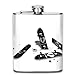 Produktbild Black Skateboard Hip Flask for Liquor Stainless Steel Bottle Alcohol 7oz