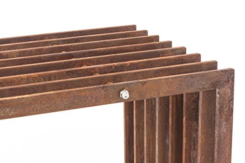 CLP Exklusiver Kaminholzständer IRVING V2 aus Metall, B-Ware, bis zu 2 Größen und 2 Farben wählbar rost, 40 x 50 x 150 cm - 5