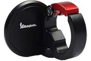 HEIGOAL Ganci di stoccaggio moto scooter casco ganci uncinetto serrature per Piaggio Vespa GTS 300 300 ie GTS300 (rosso)