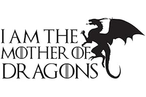 PREMIUMSTICKERS I am the mother of dragons Game of Thrones Sticker | Laptop, Car, Fridge, Wall Art Decal