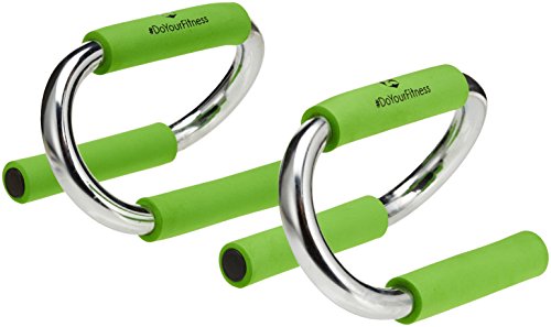 Barra PUSH-UP / Agarres para flexiones »TheBodyBar« / Ejercita la musculatura de los hombros, la espalda y los brazos / verde