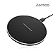 Produktbild Qi ladegerät, Aermoo W1 kabelloses Induktive Ladestation, Drahtloses Ladegerät mit Ultradünnem Krümmung-Design, Automatische Abschaltung Wireless ladegerät Schnellladestation für Samsung S7 / S6 / Edge / Plus / Note, iPhone 8 / iPhone 8 Plus / iPhone X, Nexus, HTC, LG und alle anderen Qi-fähigen Geräte (Stromadapter Enthalten)