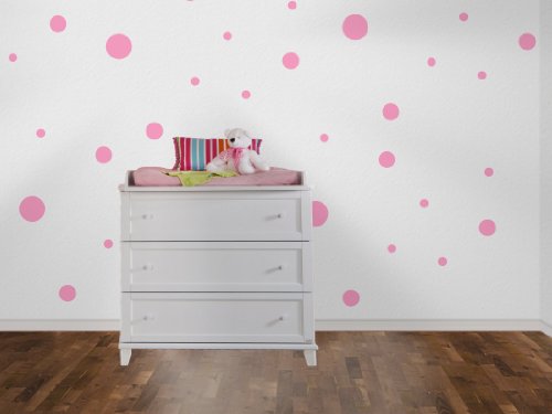 wandtattooshop. eu PD BB pared adhesivo puntos estilo Polka Dot 75 STK 56 de bebé azul