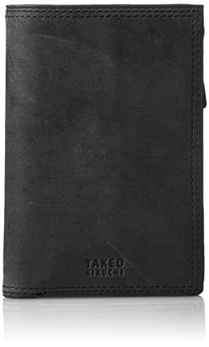 Preisvergleich Produktbild TAKEO KIKUCHI Takeokikuchi 763605, Herren-Geldbörse Schwarz Schwarz