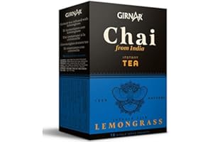 Té Chai Latte instantáneo Lemongrass GIRNAR 100gr (10 bolsitas de 10gr) - Te Chai - Chai Tea Latte - Chai Te - Chai Latte Powder - Te Negro Chai - Chai - Te Chai - Chai Latte