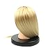 24" Cosmetology Mannequin Heads, High Temperature Synthetic Fiber Head, Makeup Practice Mannequin Head with Table Clamp Holder -Blonde Color
