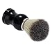Anself Nylon Shaving Brush Men's Mustache Brush Safety Barber Razor Brush Black Handle Male Shaving Beard Cleaning Tool
