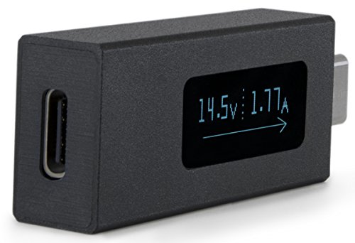 Plugable USB-C-Spannungs- und Strommesser mit Stromflussrichtungsangabe, Aluminiumkonstruktion und OLED-Bildschirm - 3
