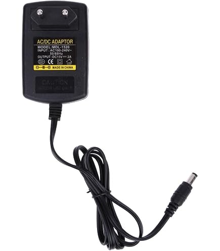 TOP CHARGEUR Netzteil 15V 3A 45W – Netzadapter Mit 5,5×2,5 Mm Stecker | Ersatz Für 15V 1A/2A/3A Geräte