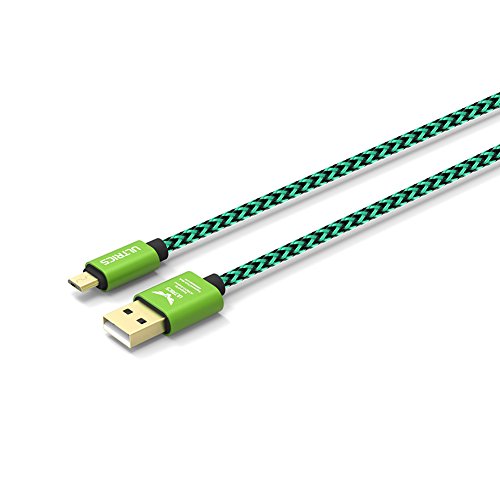 ULTRICS® Micro USB Kabel [3M – 9FT] Nylon geflochtenes Aufladeeinheits-Kabel Tangle geben Synchronisierungsauflade USB-androides Aufladeeinheits-Blei für Samsung-Galaxie, Sony, Nokia, Microsoft, Motorola, Kindle, Nexus, Huawei, LG, Xiaomi, OPPO – Lebenszeit-Garantie, Geld frei Zurück Garantie - 4