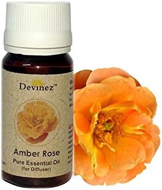 Devinez Amber Rose, Rose Aroma Oil for Diffuser/Ultrasonic Aroma Diffuser/Tealight Diffuser/Reed Diffuser, 30ml Each