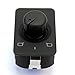 Side Rearview Mirror Switch Control Knob Size 5x3.2x5cm for AUDI A6 C5 Black