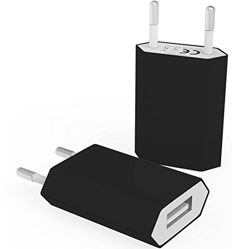 TheSmartGuard 3 in 1 Zubehör Set schwarz mit 2 x Micro USB Ladekabel / Datenkabel 3 Meter / 3m und Netzteil in schwarz für LG G3 - 4