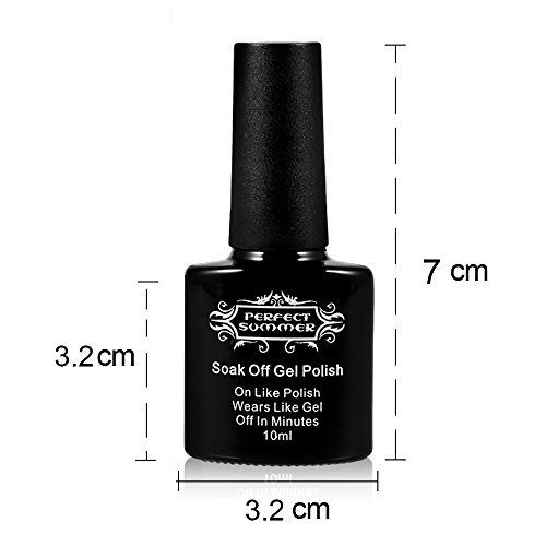 Perfect Summer Shellac 10ml Gel Nagellack Aufloesbarer UV LED Multi Farben 6pcs Kit #21 - 7