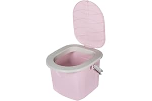 BranQ - Home essential Toilette 15.5 Liter Campingtoilette Toiletteneimer Reisetoilette Outdoor, Rosa, one Size