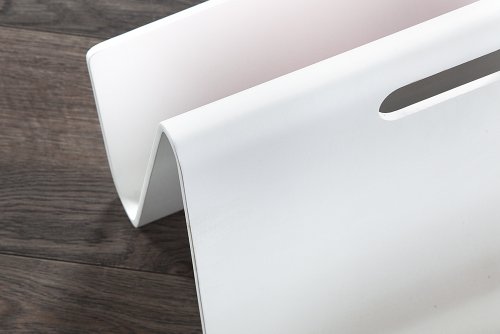 Zeitungsständer CASSIE weiss aus Holz Magazinständer Magazine Zeitschriftenhalter Zeitschriften Ständer - 7