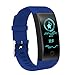 Produktbild RL Smart Armband Herz Rate Monitor IP68 Wasserdicht Farbe Bildschirm Fitness Tracker Band Bluetooth 4.0 Sport Armband, Blau