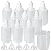 Produktbild Rovtop 10x Tropfflasche 50ml Liquid flasche mit mini Trichter Etiketten und Messbecher Tropfflasche für Flüssigkeiten und Augentropfen