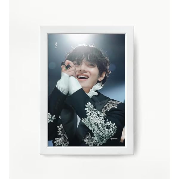 BTS 防弾少年団 TAEHYUNG V フォトフレーム A4 額縁 + スロ③ BTS V Kim Taehyung Official Fansite Nuna_V Picture Frame | eBay